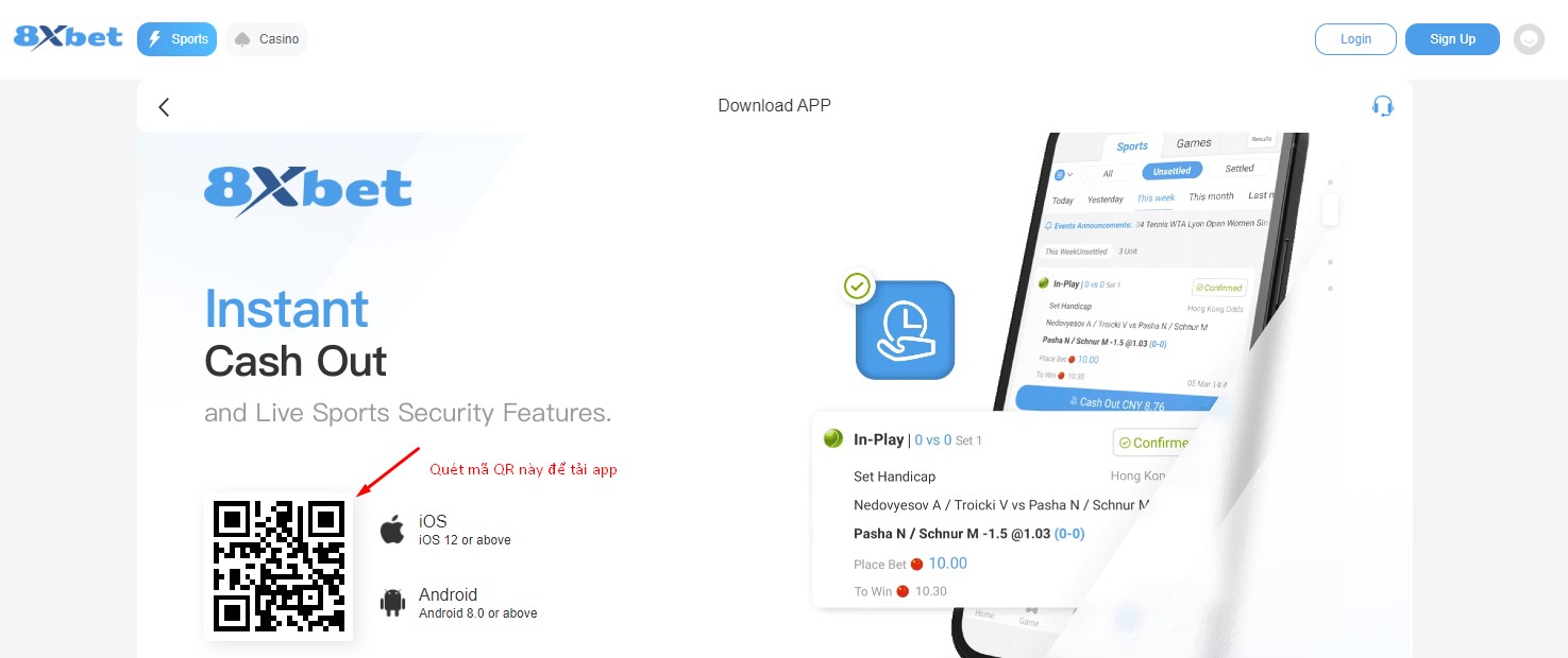 Các bước tải app 8xBet Các bước tải app 8xBet